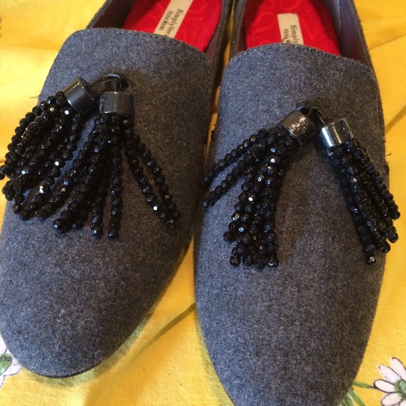 Simply Vera Vera Wang Shoes - Simply Vera Wang loafers flannel beaded tassel sz9